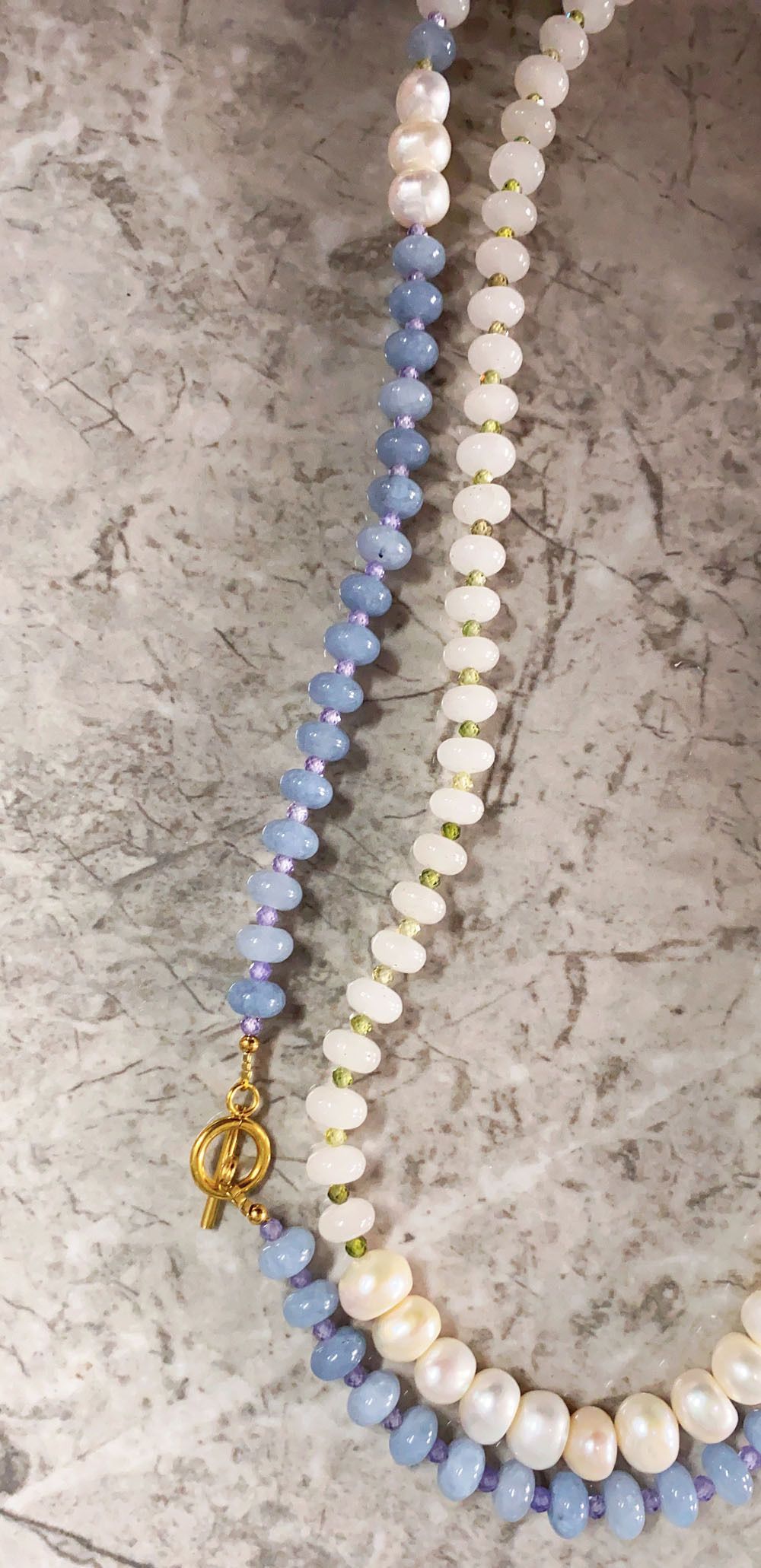 62g Weight Freshwater Pearl Pendant Material Necklace Classification Titanium Steel Chain Material 2 PCS/Package Quantity Beach, Tea Party Occasion Freshwater Pearl, Titanium Steel Material Geometric Pattern Women's Gender Beaded, Plating Design Elegant, Streetwear Style Elegant Streetwear Geometric Freshwater Pearl Titanium Steel Wholesale Necklace 24