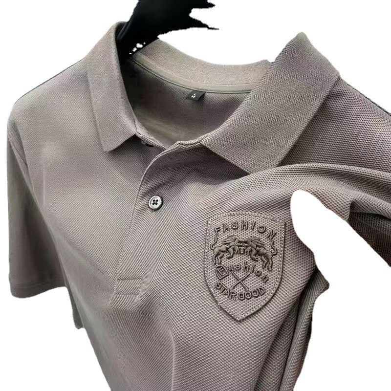 Men's Polo Shirt Short-sleeved High-end Men's All-match Casual New Fashion Trend Lapel T-shirt Half-sleeved Top