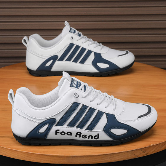 Spring 2025 Forrest Gump Men's Shoes Waterproof Non-slip Sports Running Casual Black Sneakers for Work Soft Bottom Trendy Shoes