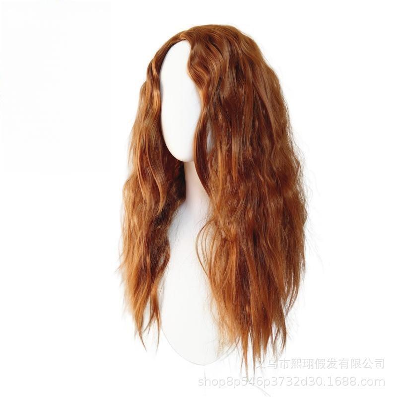 [Tongchuan] European and American new ailier Little Mermaid cos wig long curly hair simulation scalp dirty braid