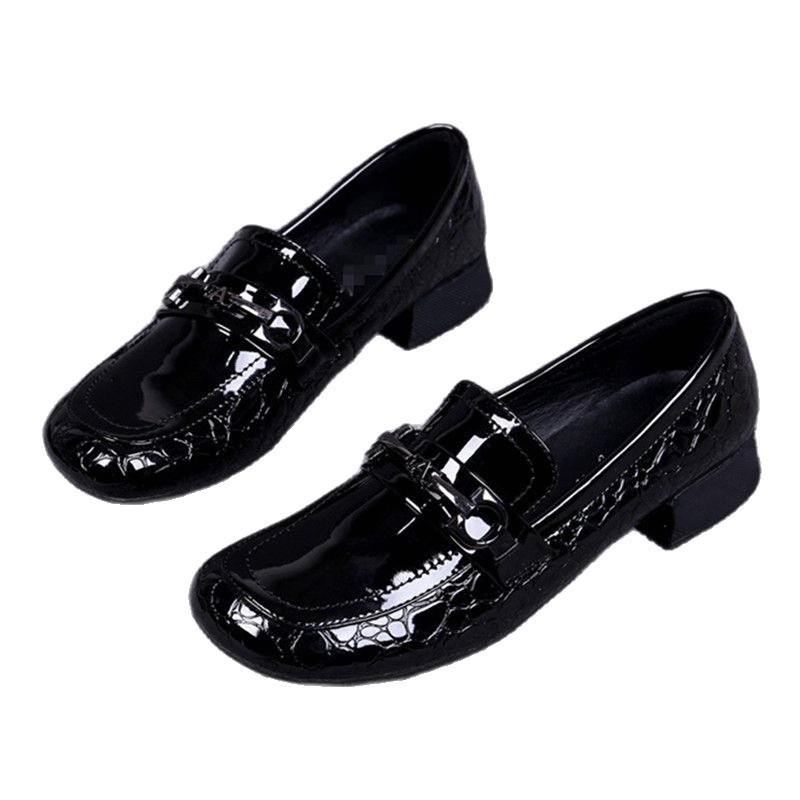 Vintage estilo francés cabeza redonda superficial zapatos de una sola primavera 2026 nuevos zapatos de cuero con suela gruesa zapatos de viaje Lefour para mujeres