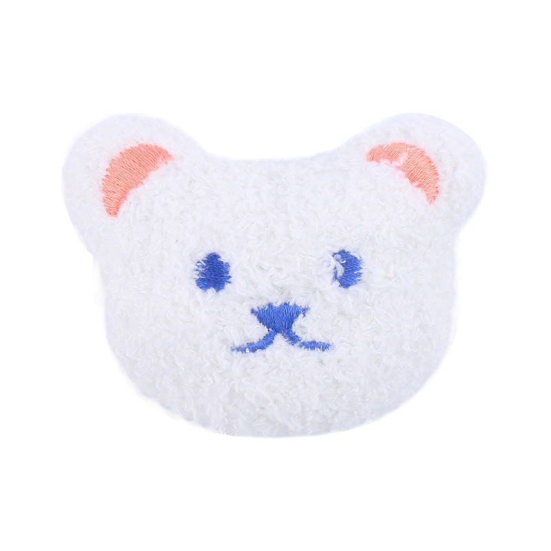 Nuevo bebé suministros felpa DIY oso cabeza chupete clip calmante bebé oso cabeza clip pezón anti-gota cadena Accesorios