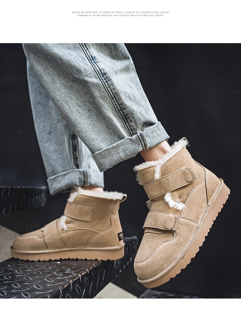 3125 par snestøvler nichedesign 2023 efterår og vinter nye fløjls tykke varme nordøstlige bomuldssko tykke såler_voghion.com