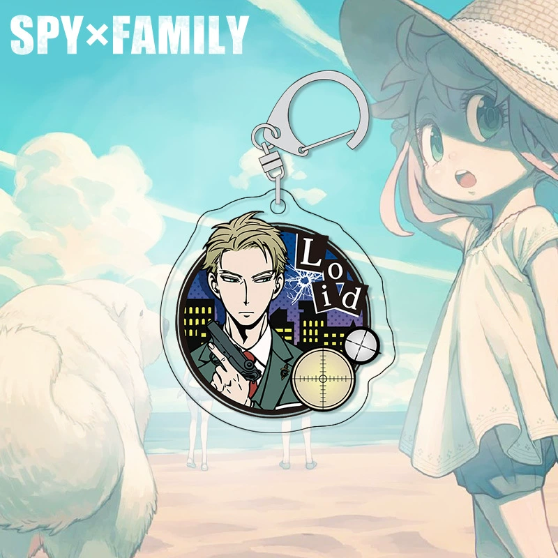 Периферийный брелок SPY×FAMILY, новый шпионский домик-подставка, акриловая подвеска персонажа аниме Q-версии D