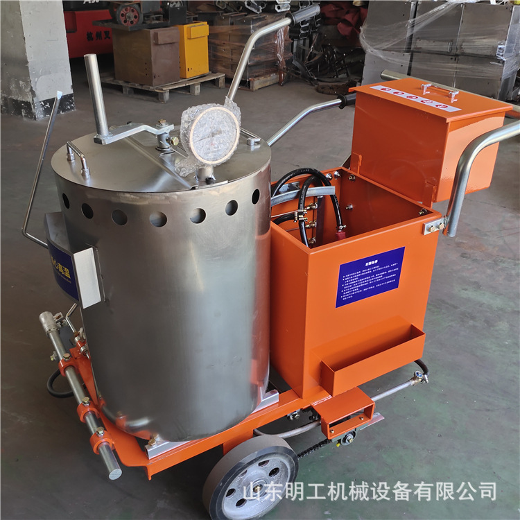 手扶式马路划线车 车位物业小区划线机 道路热熔划线机