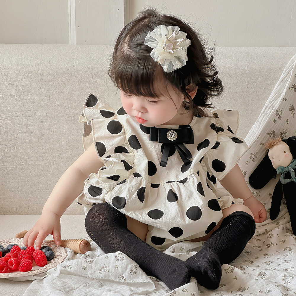 Mono de verano para niñas Ropa para niños coreanos Ropa para bebés Estilo de verano 2024 Nuevos productos Ropa para bebés Ropa de verano