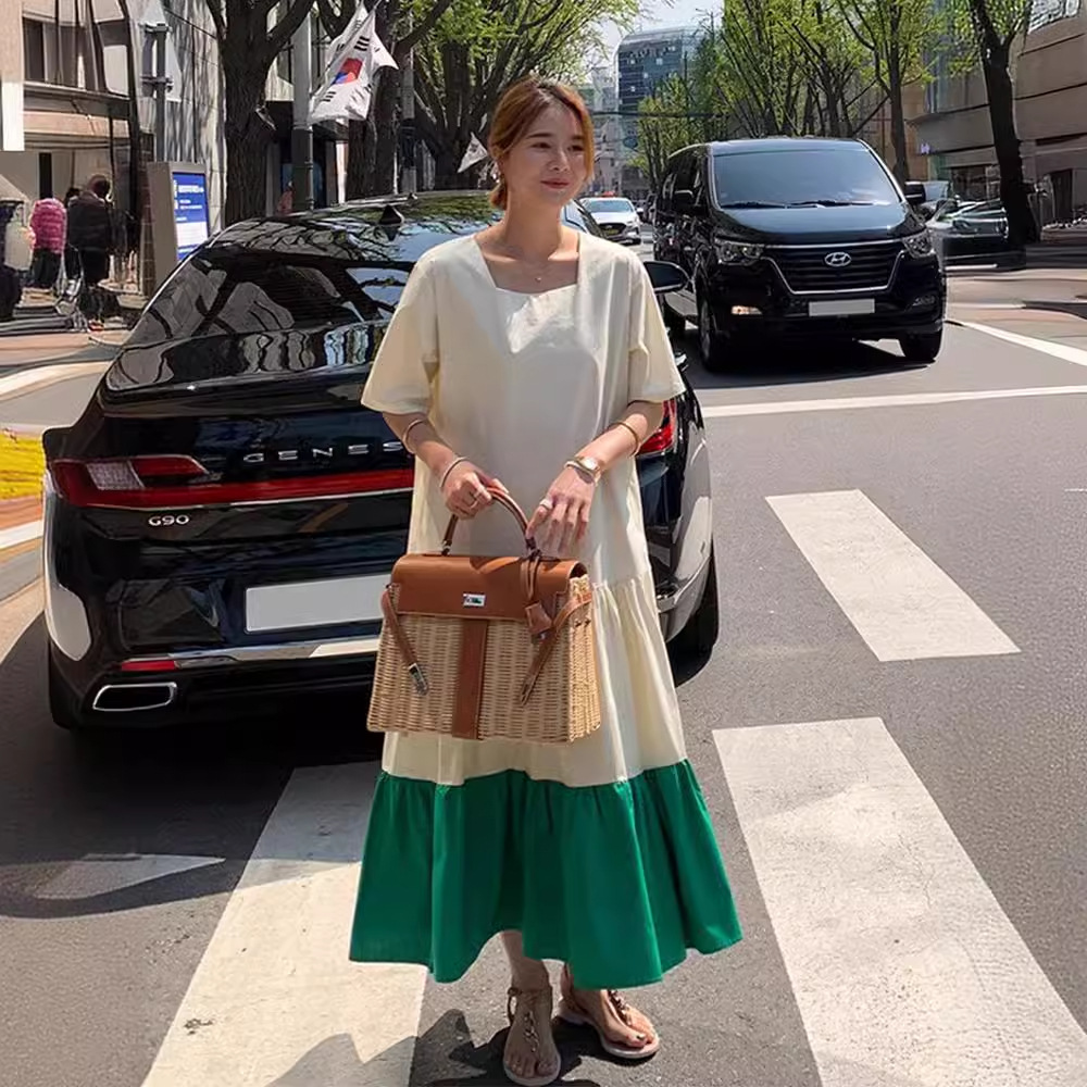 Summer retro elegant design dress