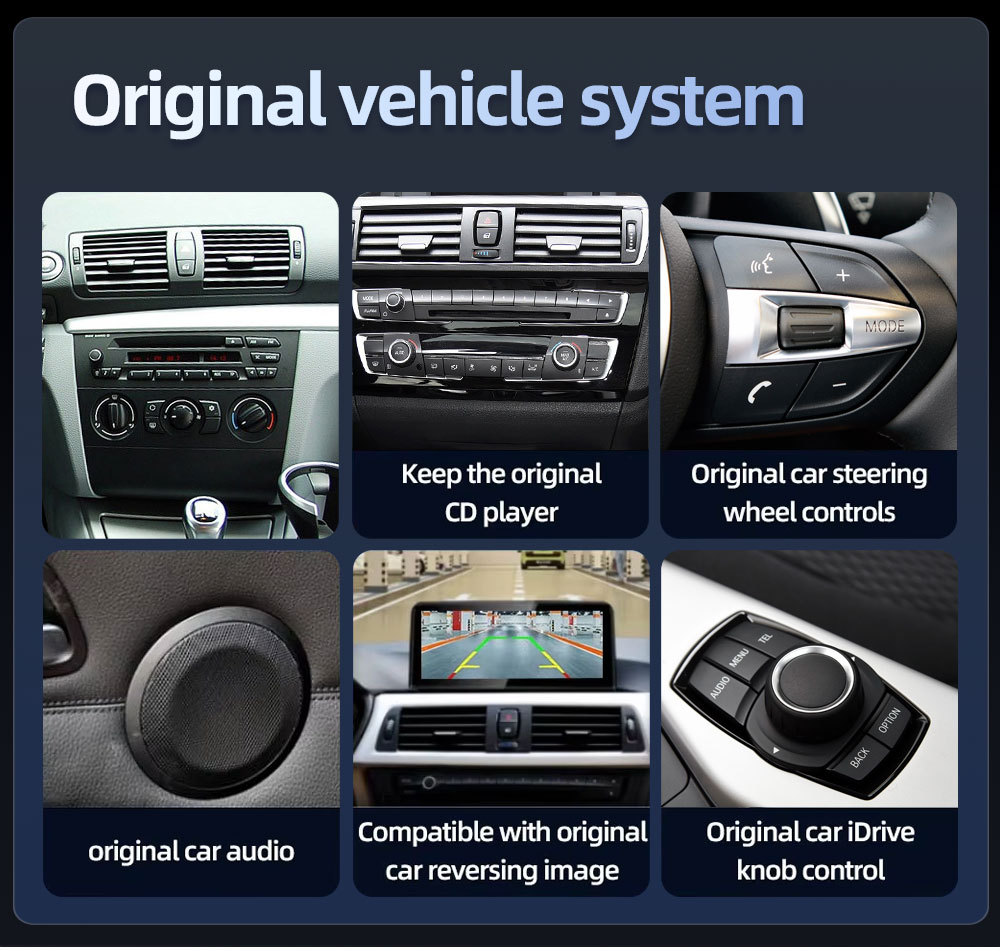 Suitable for Bmw 1 Series E81E82E87E88 Car Central Control Large Screen Navigation Carplay Player