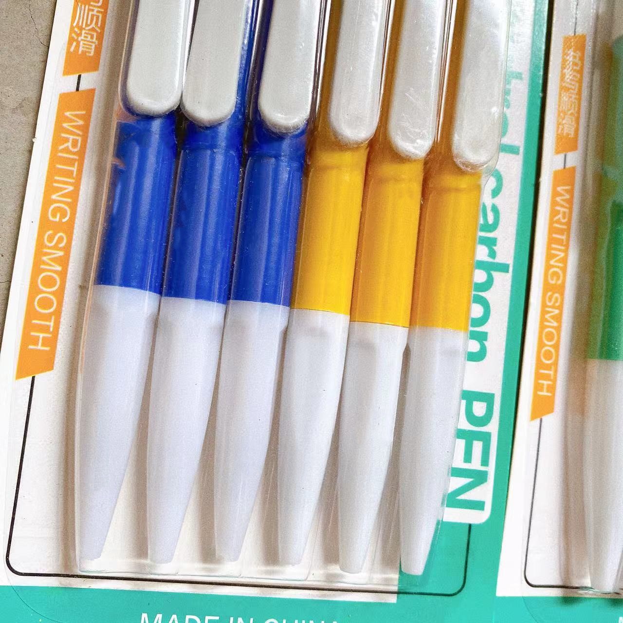 2 tiendas de 6 bolígrafos de escritura de oficina herramientas de escritura tarjetas de plástico de absorción de oficina de estudiantes lotes comerciales