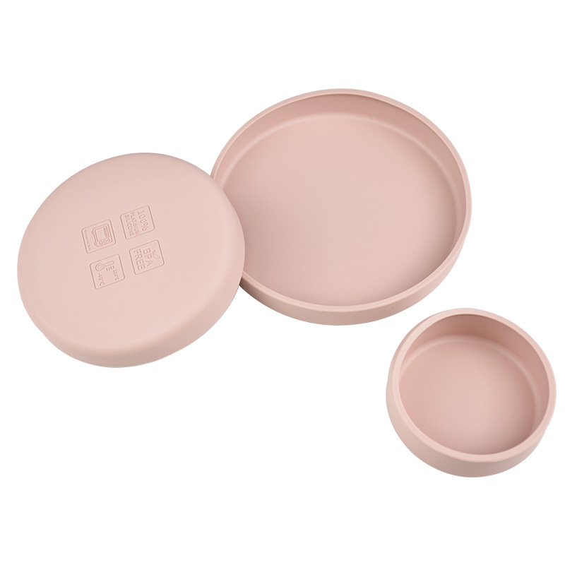 Food silicone, tableware, children's set, dinner plate, Amazon, increased thickness