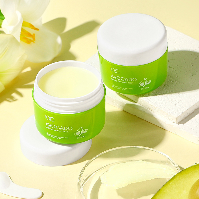 Independent Station Icvc # 1166 Avocado Makeup Remover Balm Moisturizing Makeup Remover for Eyes, Lips and Face Three-In-One Cleansing Balm Makeup Remover Balm
