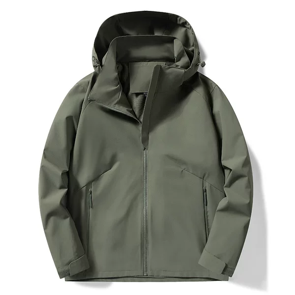 2026 Spring and Summer New Outdoor Softshell Jacket, Windproof, Waterproof, Wrinkle-Resistant, Wear-Resistant, with Detachable Hood Design