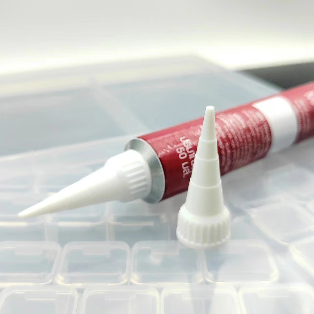 厂家宝塔胶头G6000胶水盖配套胶嘴 尖头胶水胶头110克牙膏尖嘴M15