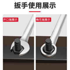 Merry Flower Open Two-Use Wrench 6-32mm Merry Flower Fixed Wrench Mirror Extension Easy Manual Disassembly and Assembly Maintenance Tool 