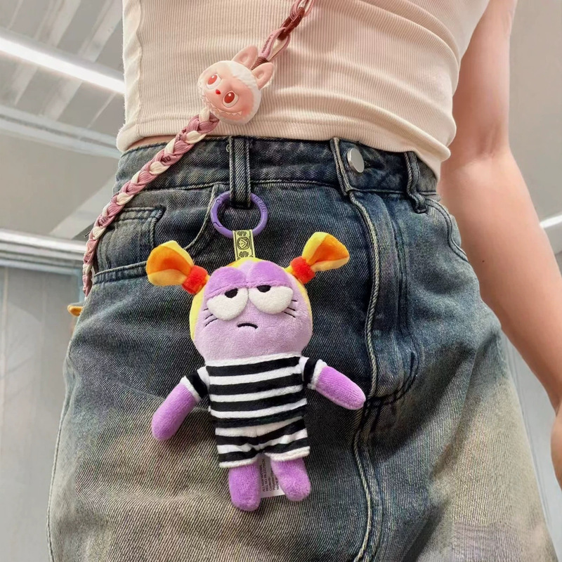 Spongebob Squarepants Bikini Bottom Residents Second Generation Funny Ugly Bully Fish Doll Blind Box Pendant Gift Plush Toy