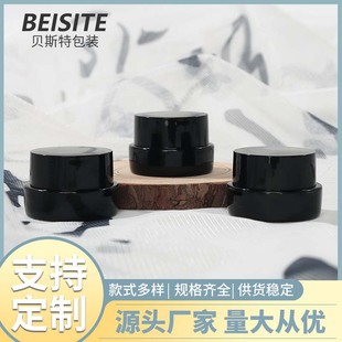Customized Pp Material Nail Polish Glue Tank Black High Surface Full Blackout High Quality Liner Thickeneded Bottle Cap Nail Polish Glue Packaging