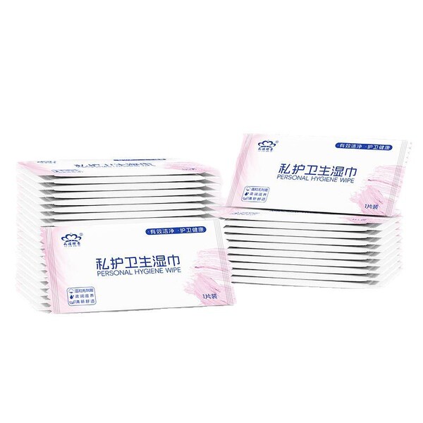 Medical erasable monolithic wipes for intimate use for men and women