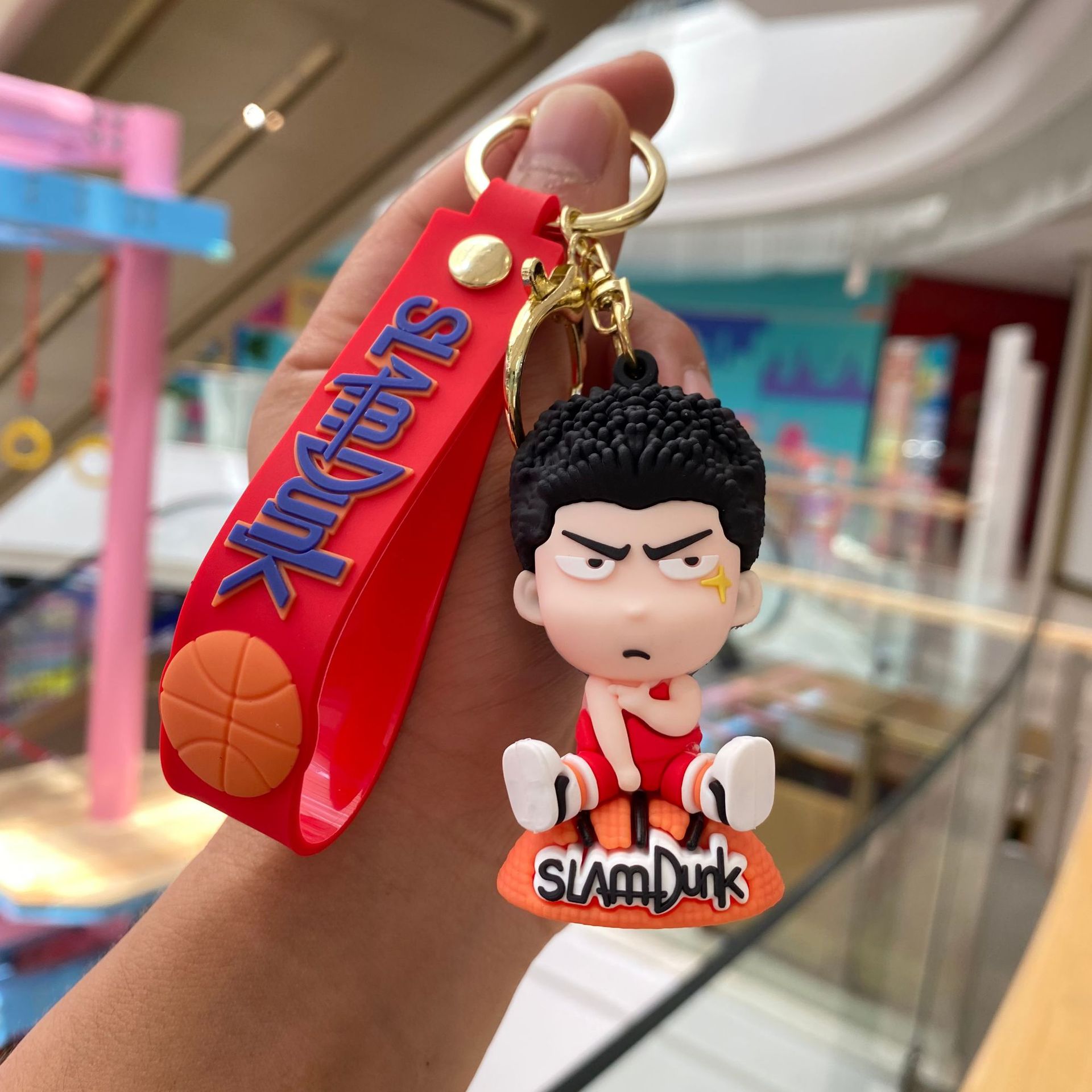 Classic Slam Dunk llavero muñeca de baloncesto Cherry Blossom Road Liuchuan Arce coche colgante bebé captura la máquina pequeño regalo
