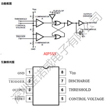 AiP555  原装中微爱芯  SOP8   通用定时器