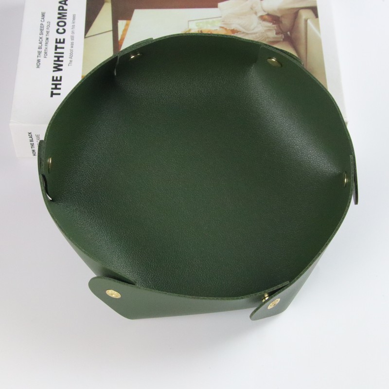 Nordic ins caja de almacenamiento de cuero bandeja de almacenamiento de escritorio de cuero de la PU joyería cosméticos clave caja de almacenamiento al por mayor