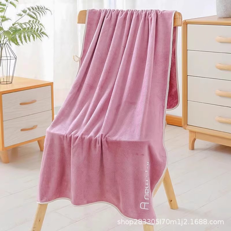 toalla de espesamiento sin cabello absorción de agua fácil de secar salón de belleza conjunto de toalla de baño pareja toalla de cabello seca de microfibra para el hogar