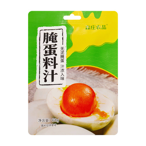 Senzhuang agricultural products pickled egg sauce household 60g salted duck egg egg marinated egg seasoning juice pickled oil commercial