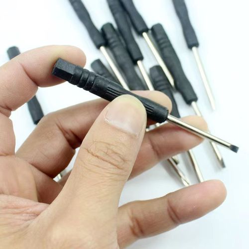 3mm Small Black Flathead and Crosshead Screwdriver 3.0 Type, Toy Household Screwdriver Mini Screwdriver, Factory Wholesale