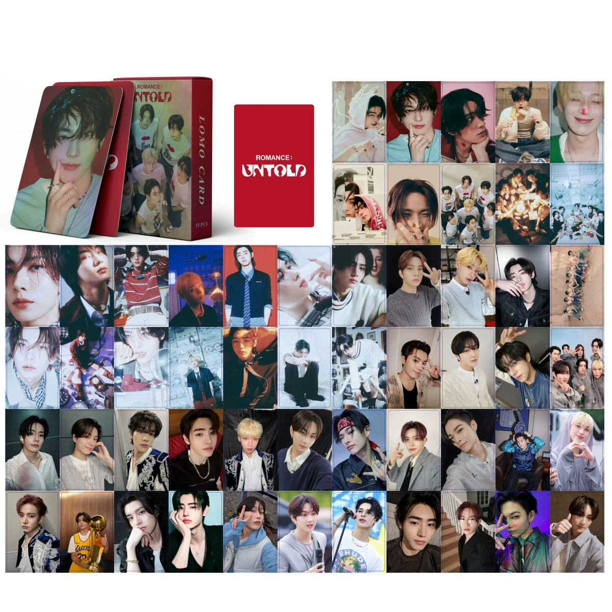 Интеграция лазерной карты 55 пуле-поддерживающая StrayKids розовый BM ILLIT блестящий градиент маленькие Lomo карты