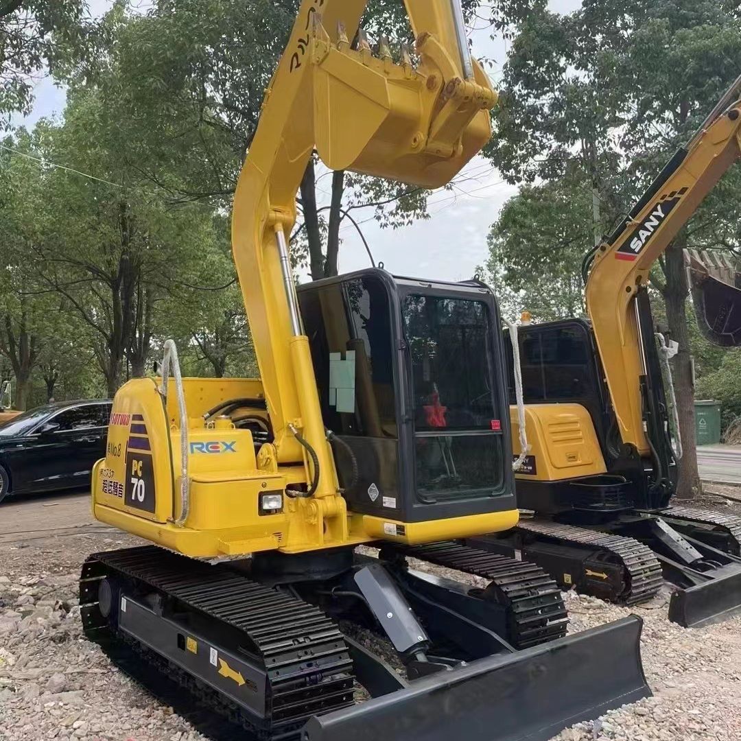 Exportación de comercio exterior de segunda mano Komatsu 70 excavadora Hitachi 75 máquina de compra