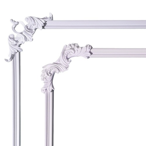 PU Line, French-style Light Luxury TV Background Wall Ceiling Trim Molding Corner Flowers, Imitation Gypsum Line Decorative Frame Strips—Wholesale