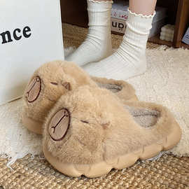 棉拖鞋女士ins冬季室内家居情侣2024新款可爱毛毛绒拖鞋外穿秋冬