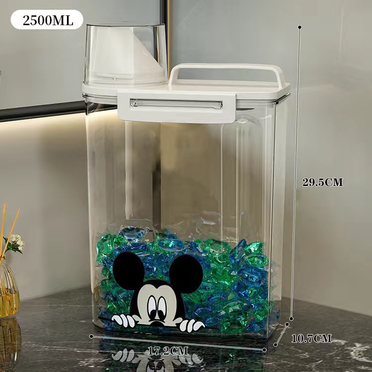 洗濯洗剤収納ボックス、大容量ランドリービーズバケツ、家庭用洗濯洗剤容器、専用収納ボックス|undefined