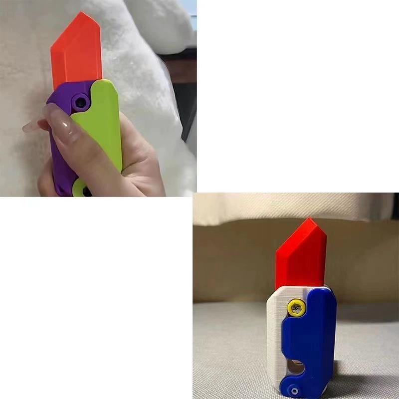 Светящийся карманный ножик с бабочкой, складное игрушечное изделие, 3D, антистресс