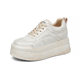 Women's 8cm Height Increasing Shoes Women's Casual Single-layer Shoes Platform Shoes Women's Small Height Increasing White Shoes Women's High Sense