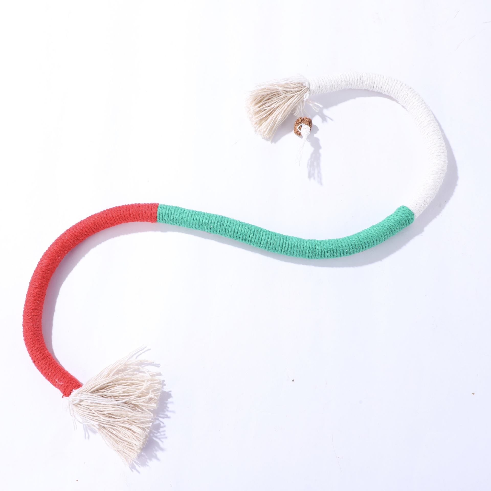 Nuevo juguete transfronterizo para gatos, gato muerde la cuerda, agalla de gusano, palo de dientes de fruta, alivia el aburrimiento, juguete de cuerda de algodón