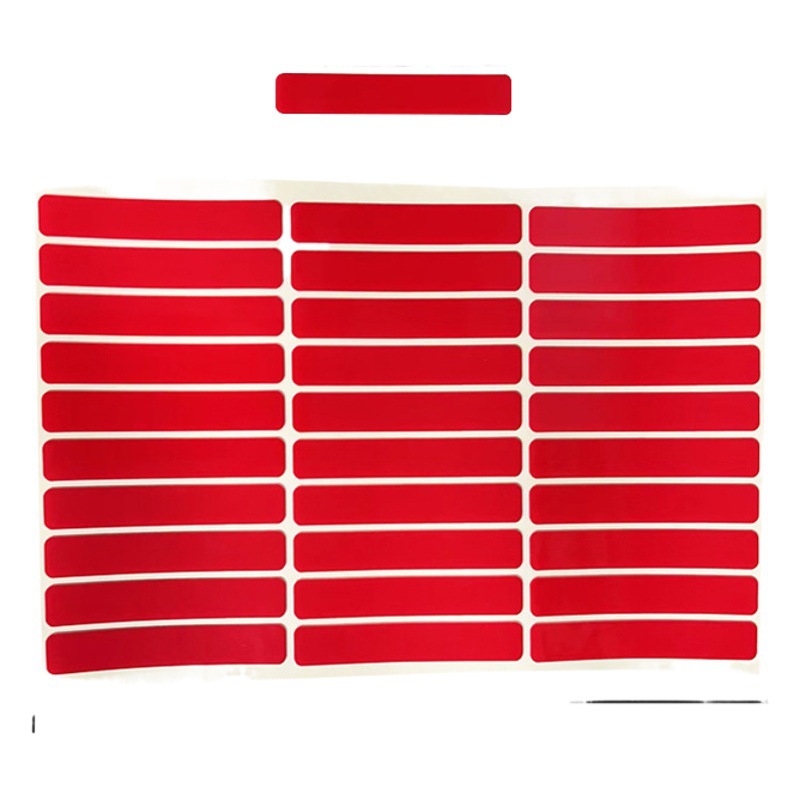 Fábrica al por mayor cinta de cristal de uñas de alto adhesivo de pasta de frijol transparente tarjeta de color de uñas tira de pantalla cinta adhesiva transparente de doble cara