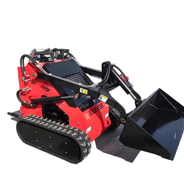 Mini cargador deslizante de orugas para limpieza de sitios de demolición de edificios multifuncional carretilla elevadora de cuatro tracciones image 6
