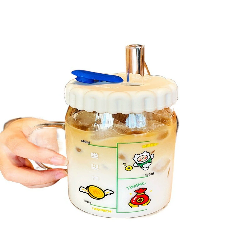 Capacious tea cup, high quality coffee glass for students