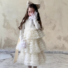 公主裙女童连衣裙法式网纱蛋糕裙小香风马甲礼服裙生日裙中小童