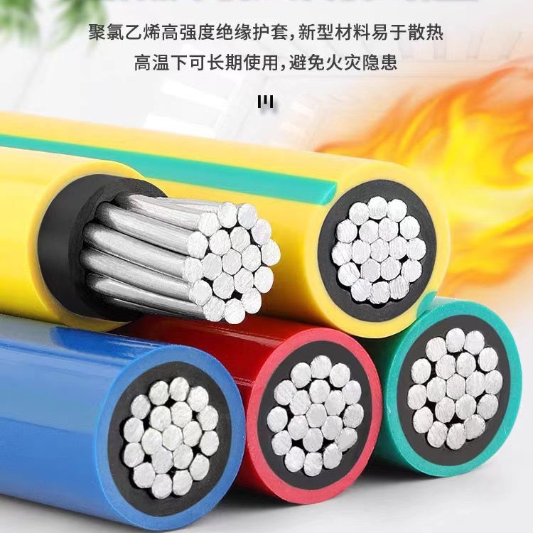 厂家直供大地线缆铝芯电线BLVV铝线国标电线10-630平方双塑双胶