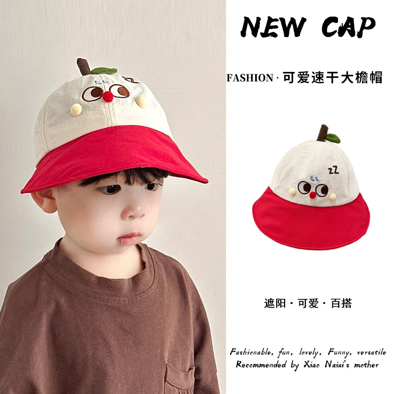 Bonito sombrero de sol para bebés, gorra de sol para bebés, gorra de boca de pato para bebés, gorra de moda para niños