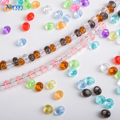 5mm高透水滴玉穿孔トランペット米珠隔珠自慢アクリルチェーンdiyアクセサリー部品