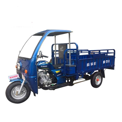 Motorcycle Manufacturer 200CC Construction Site Gasoline Tricycle Engineering Load King Household Cargo with Rain Shed Three-wheeled (Avtomobil və motosiklet məhsulları istehsal avadan)