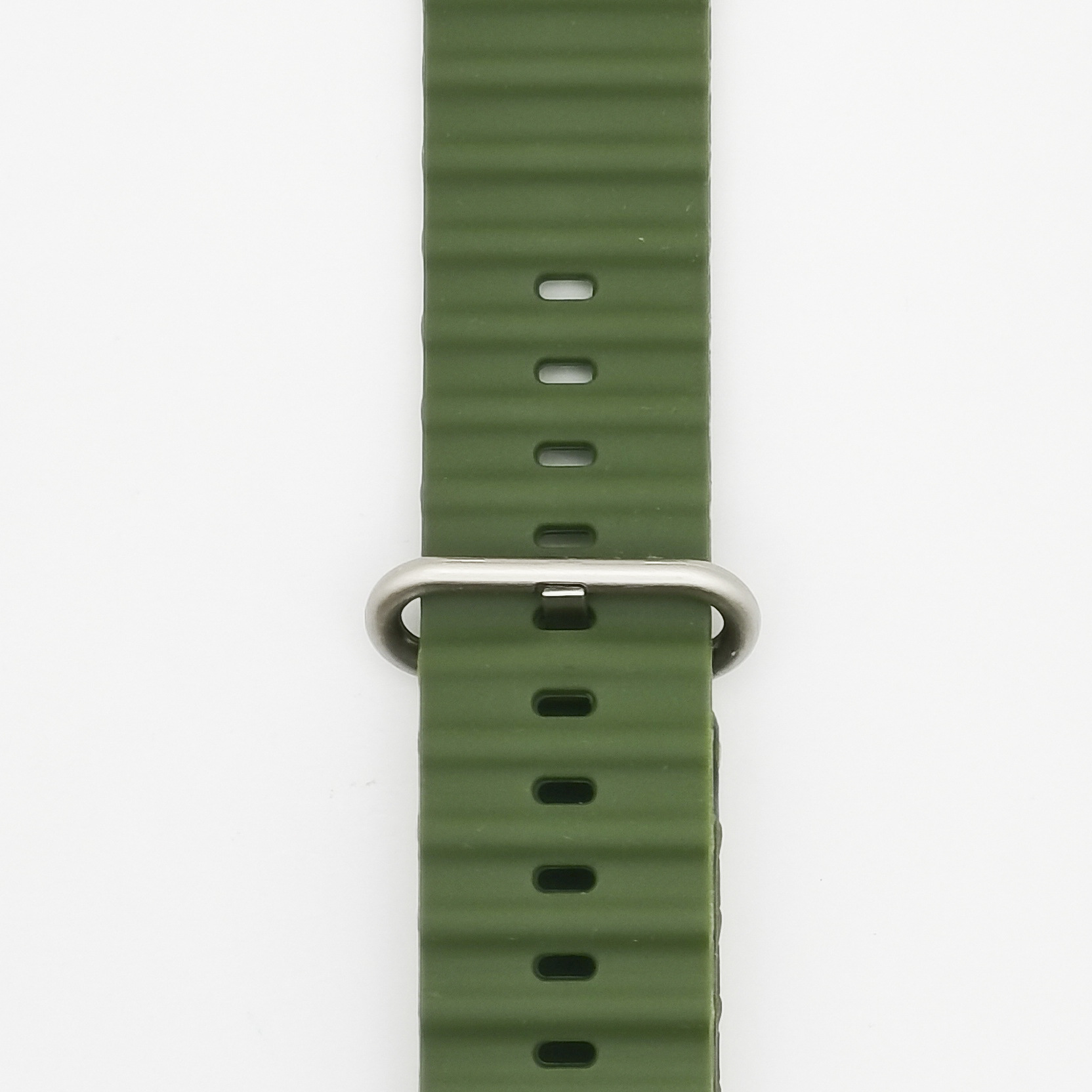 Adecuado para Apple reloj ultra 8 generación Correa Marina nuevo 49mm correa de reloj de silicona doble anillo