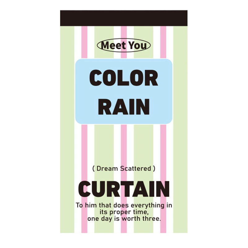 Набор цветных стикеров «Дождевая завеса» в корейском стиле, милые отрывные заметки в стиле инс