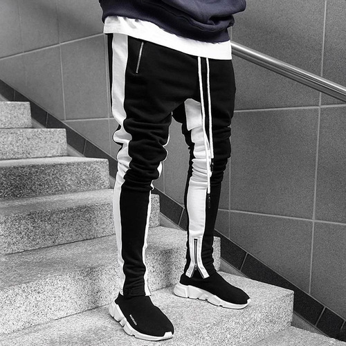Men Joggers Casual Fitness Tracksuit Trousers Gyms Pants