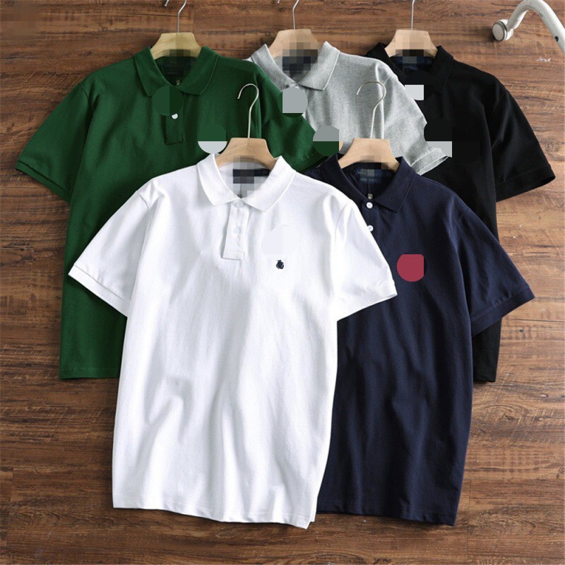 2025 Summer Foreign Trade Rl Polo Shirt Men's Short Sleeve T-Shirt with Turn-Down Collar and Embroidered Pony Logo Casual Wear 2025 Summer Foreign Trade Rl Polo Shirt Men's Short Sleeve T-Shirt with Turn-Down Collar and Embroidered Pony Logo Casual Wear