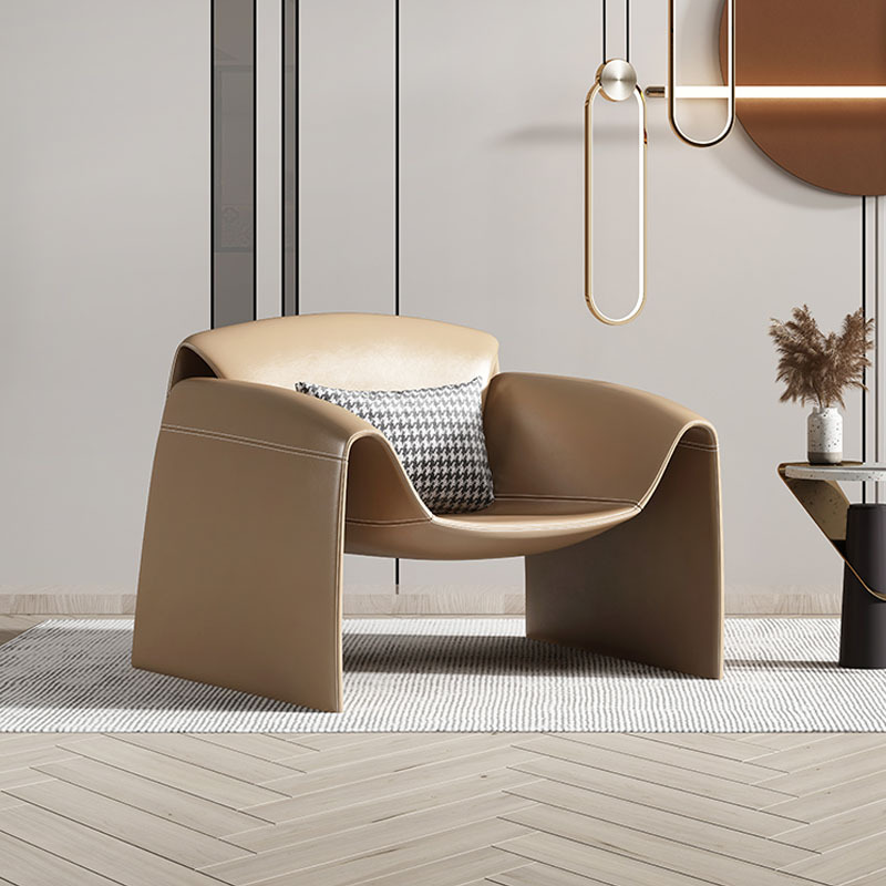 Кресло-диван Zuozuo Sofa молочная кожа