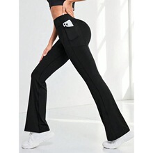 U 29290 Flared Yoga Pants with Fleece �W���L��羳���R�d���u