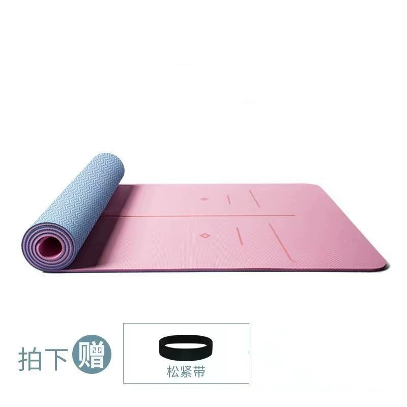 Йога-мат для начинающих, длинный нескользящий коврик для мужчин и женщин для зала, увеличенная толщина